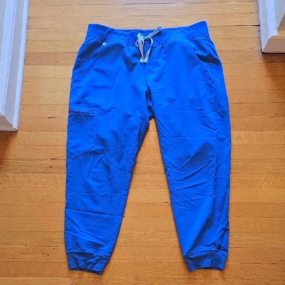 Figs, Technical Collection, Zamora Jogger Scrub Pants, Royal Blue, VGUC, L/P
